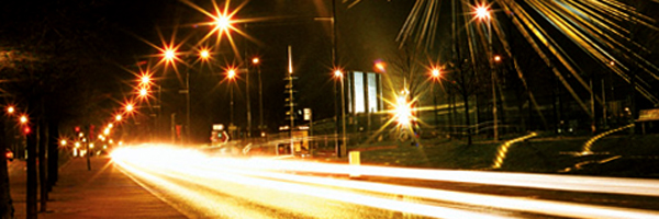 Manchester at night